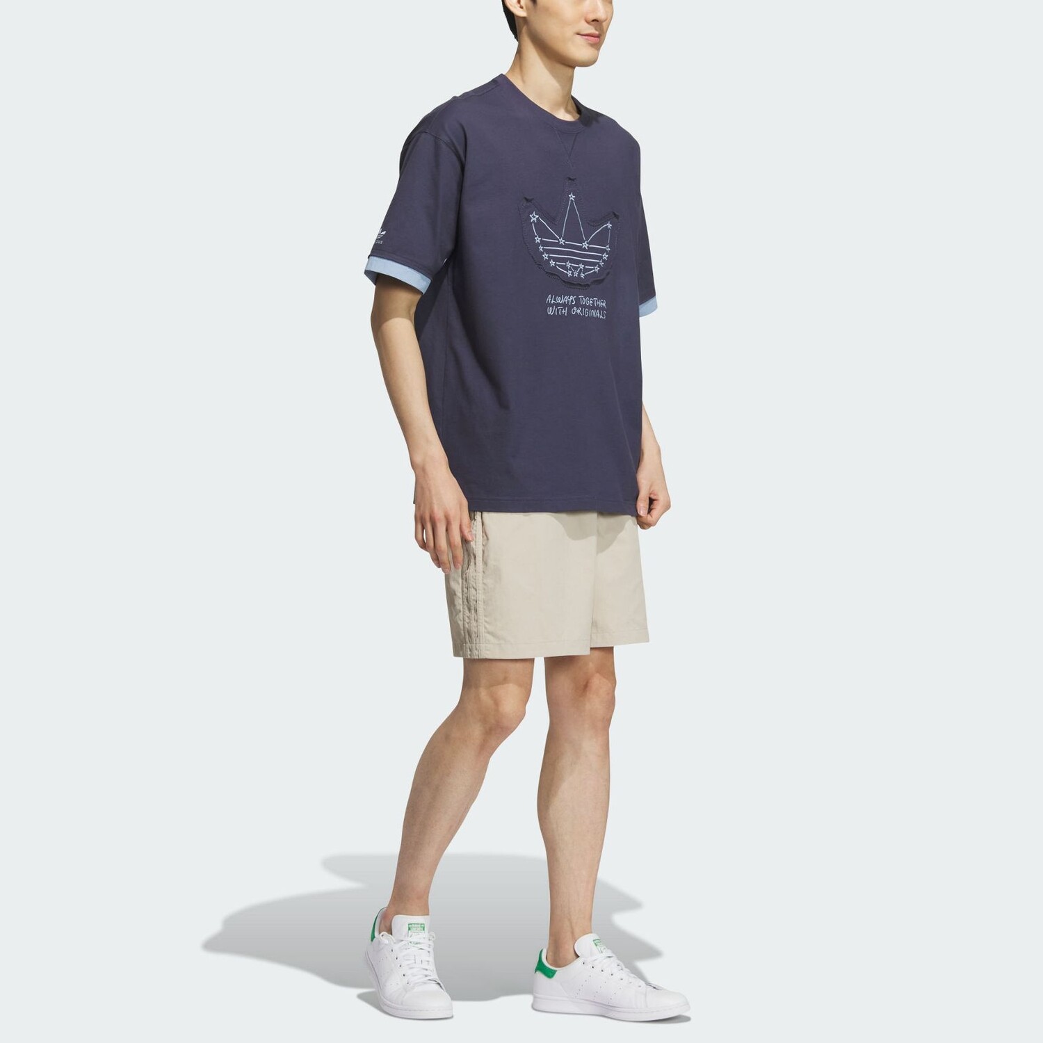 Футболка унисекс темно-синяя Adidas Originals, темно-синий — фото 4