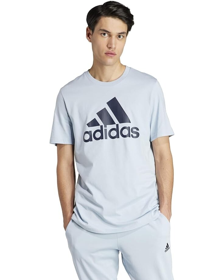 

Футболка adidas Essentials Single Jersey Big Logo, цвет Wonder Blue/Wonder Blue