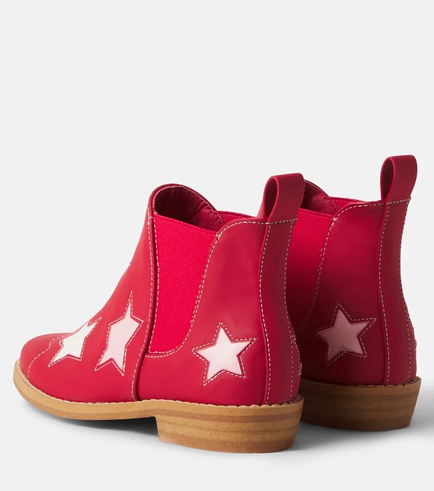 Ботинки с аппликациями Stella McCartney Kids, красный — фото 3