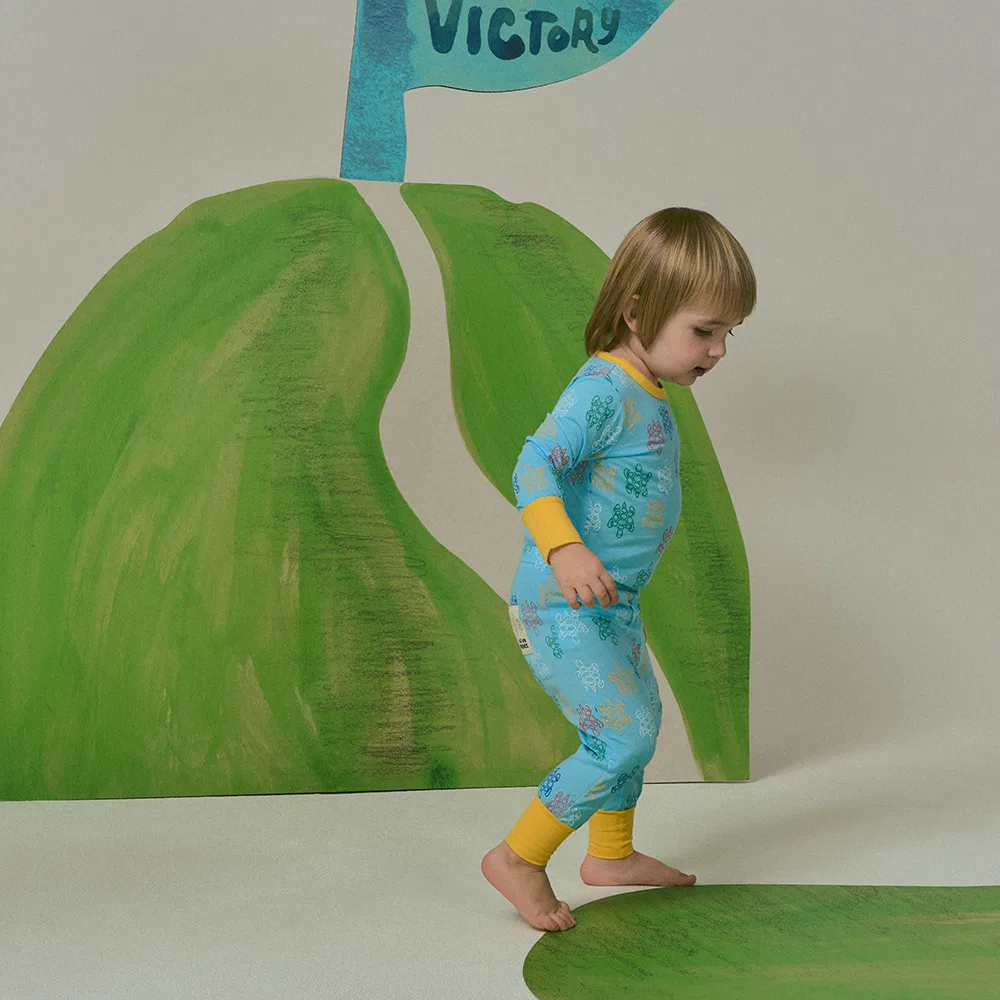 Детский комплект для сна Blue Candy Turtle синий от Hoatatau
