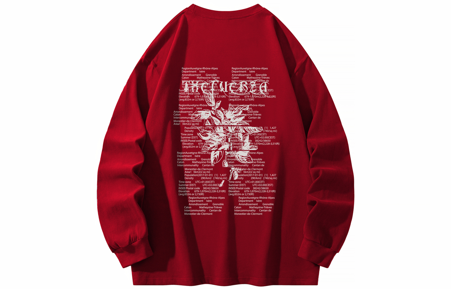 

Футболка унисекс FUERZA, Burgundy[Ribbed Sleeves Style]