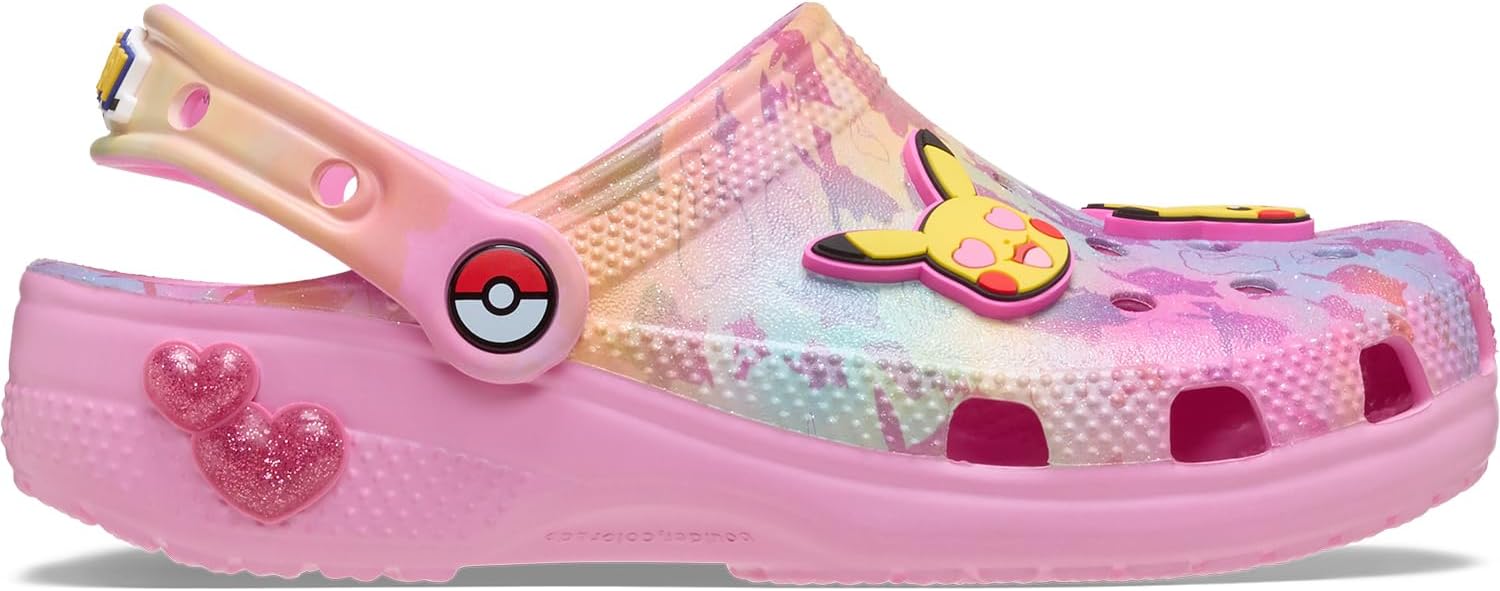 Детские кроксы Crocs Classic Pokemon, розовый — фото 4