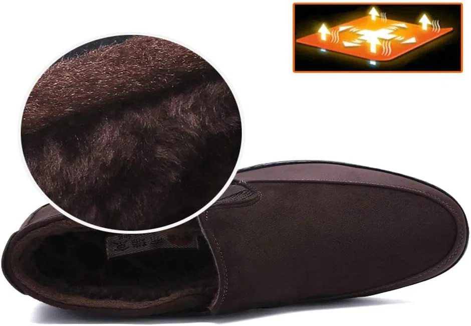 Мокасины мужские зимние Loafers Slip-Ons Brown Asifn — фото 3