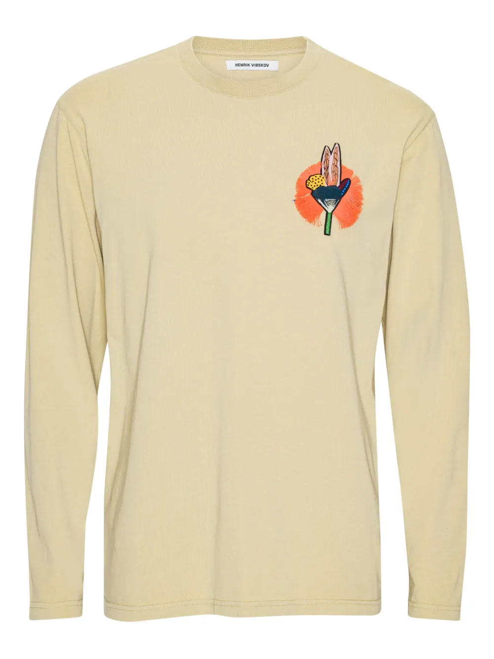 

Футболка с длинными рукавами и принтом Henrik Vibskov, нейтральный