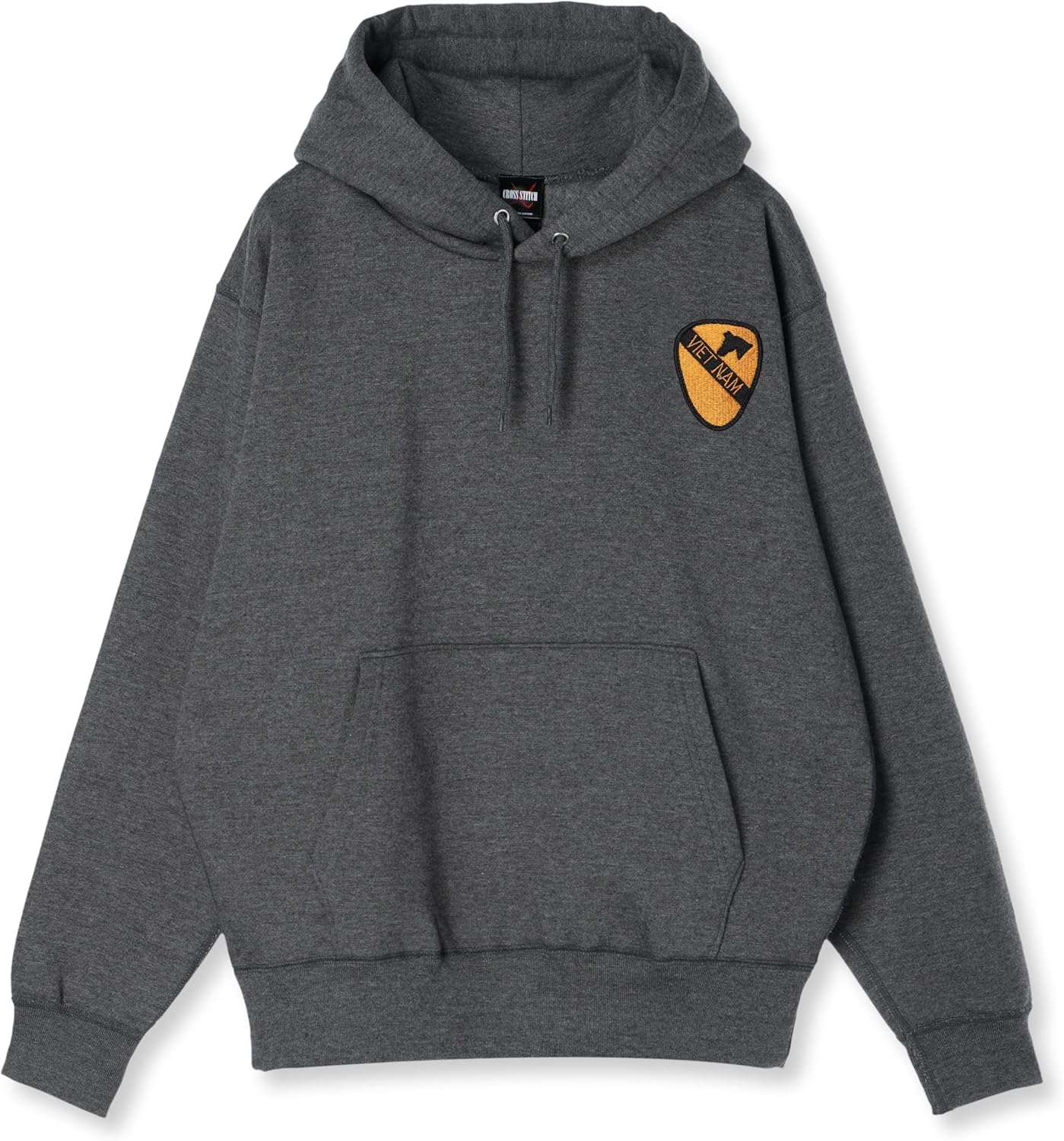 

Толстовка с капюшоном в стиле F, нашивка с гербом армии США, на флисовой подкладке, без капюшона, цвет угольно-серый, размер L F-Style