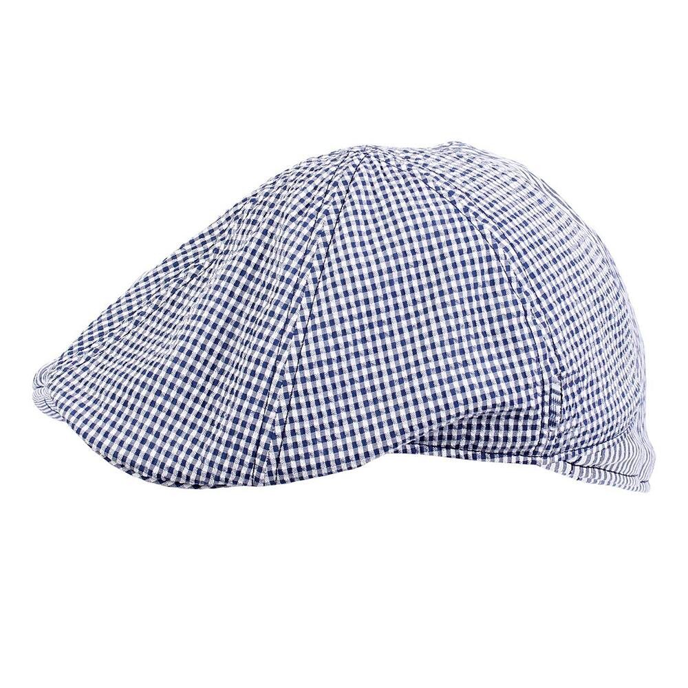 

Мужская кепка из жатого хлопка с узором для паба Wigens, цвет Dark Navy Check