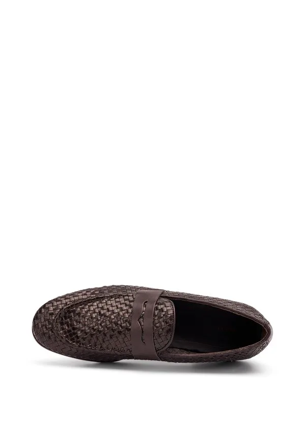 Элегантные лоферы с отделкой в виде седла. Frau Shoes, Brown — фото 3