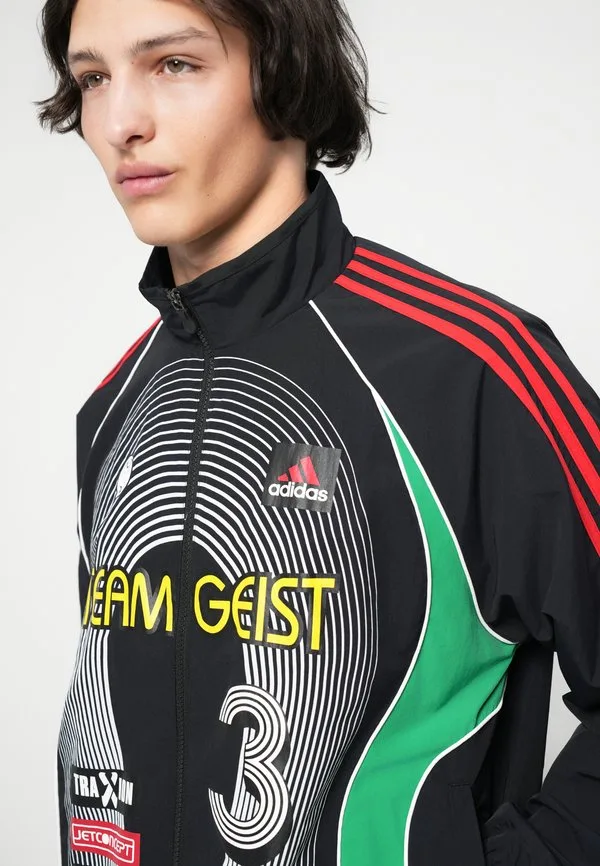 Легкая куртка Adidas Originals, Black/Green/Better Scarlet — фото 4