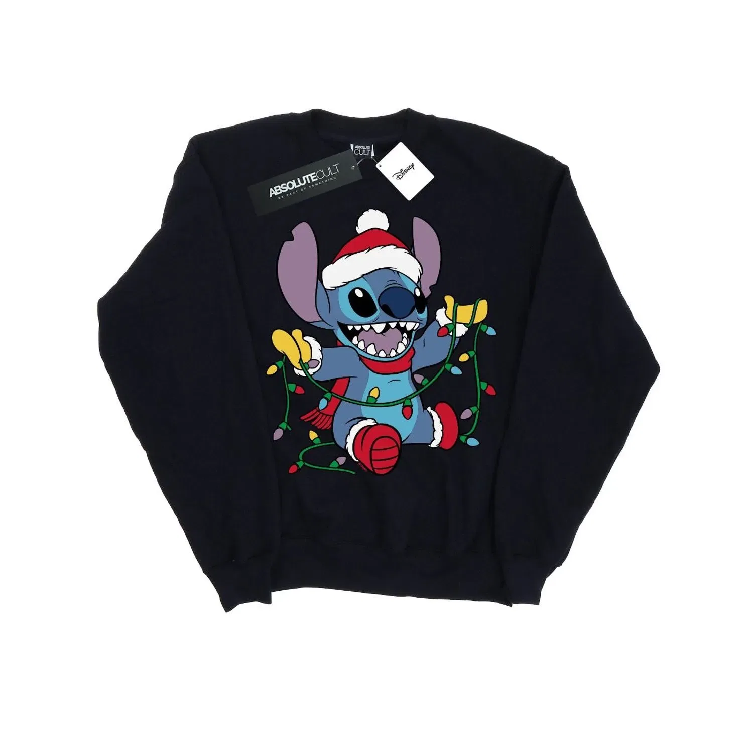 Худи Lilo And Stitch Christmas Lights, Disney, темно-синий — фото 2