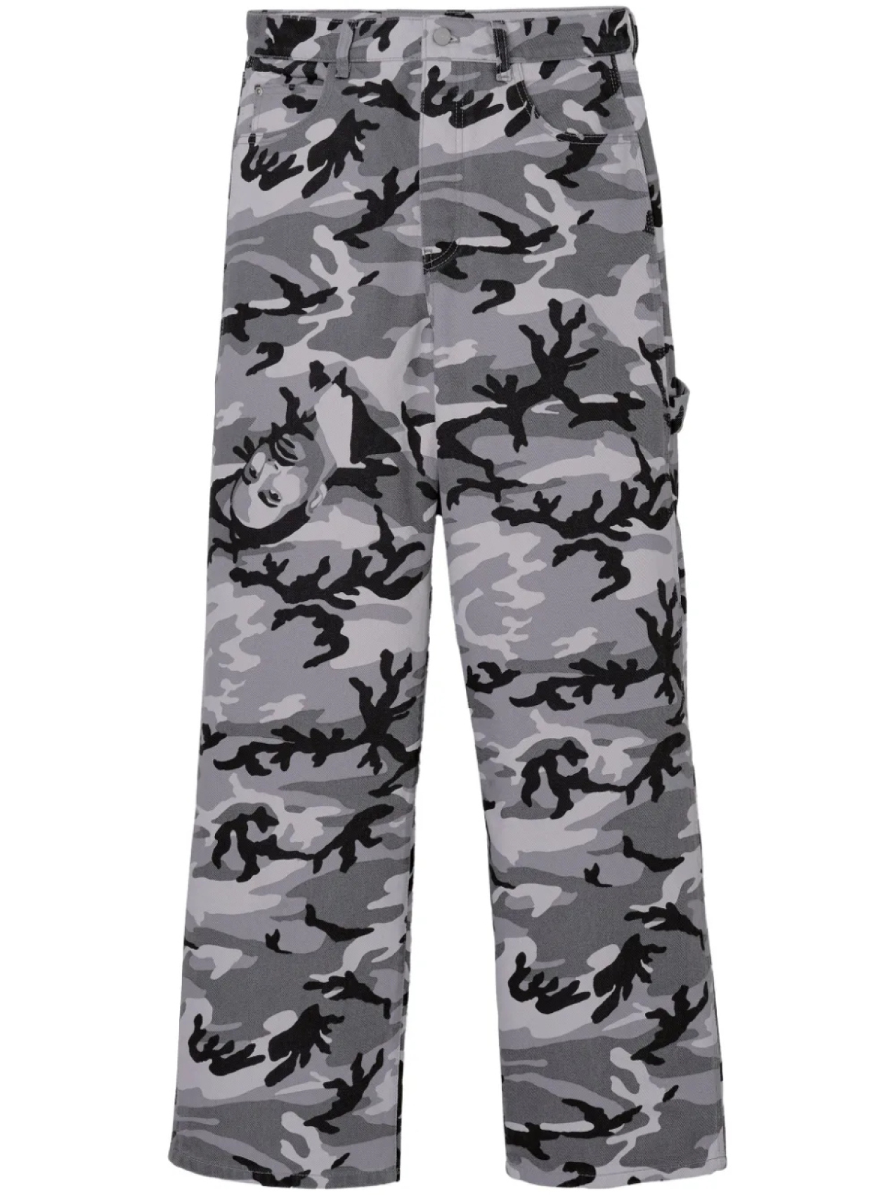 

Джинсы оверсайз The Marc Camo Marc Jacobs, серый