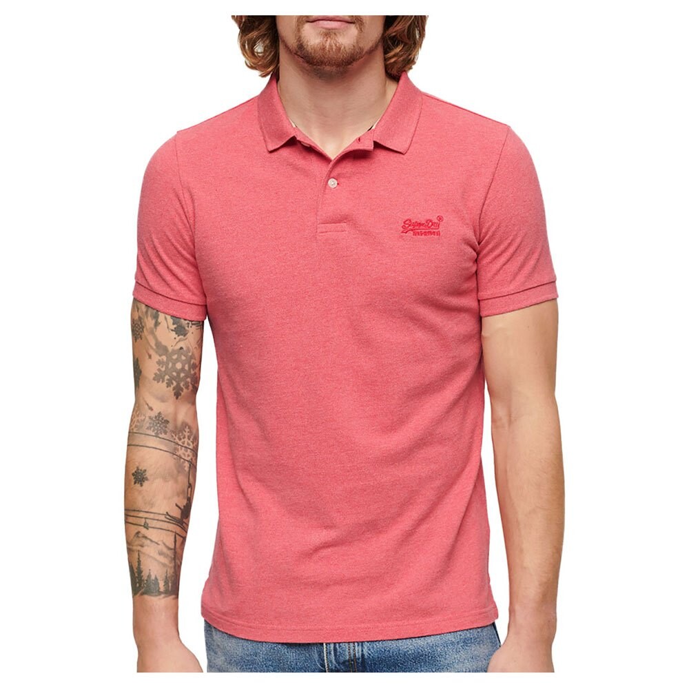 

Поло Superdry Classic Pique, розовый