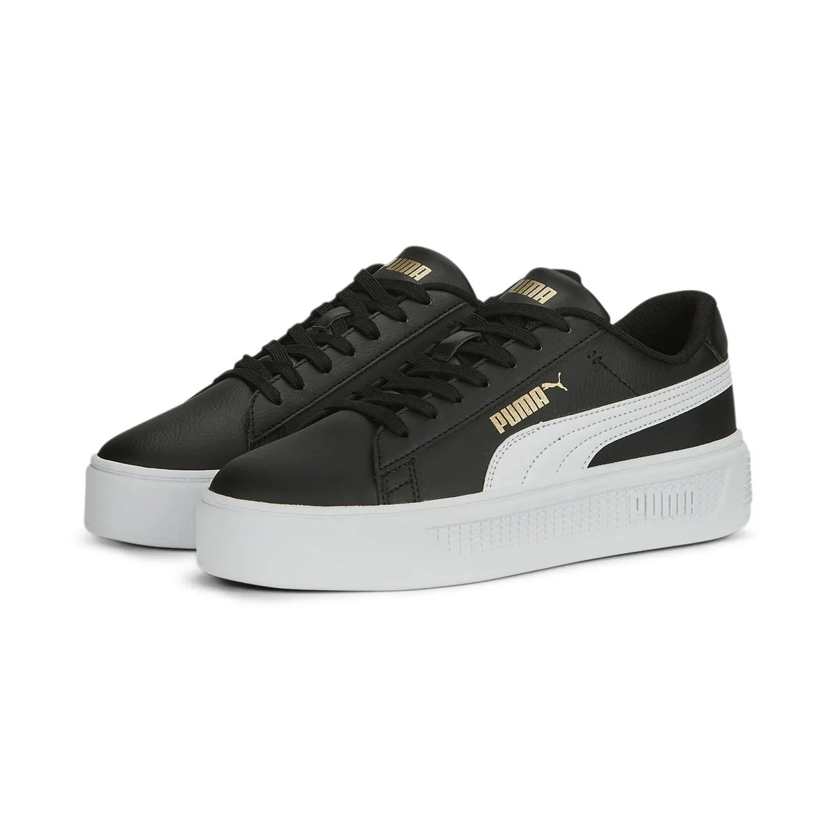 Кроссовки PUMA "Женские кроссовки Smash Platform v3", цвет Black White Gold
