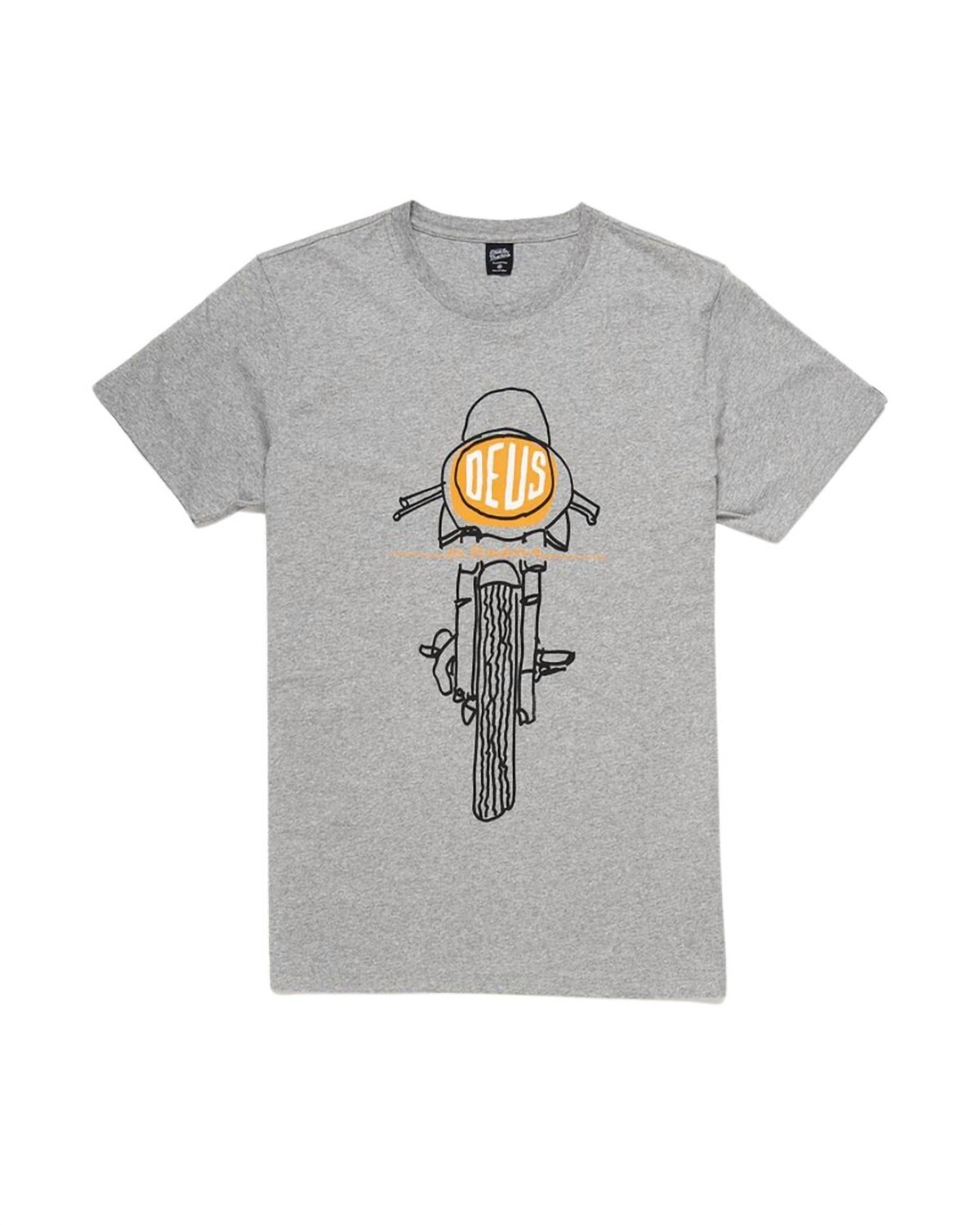 

Серая футболка Frontal Matchless Deus ex Machina, серый