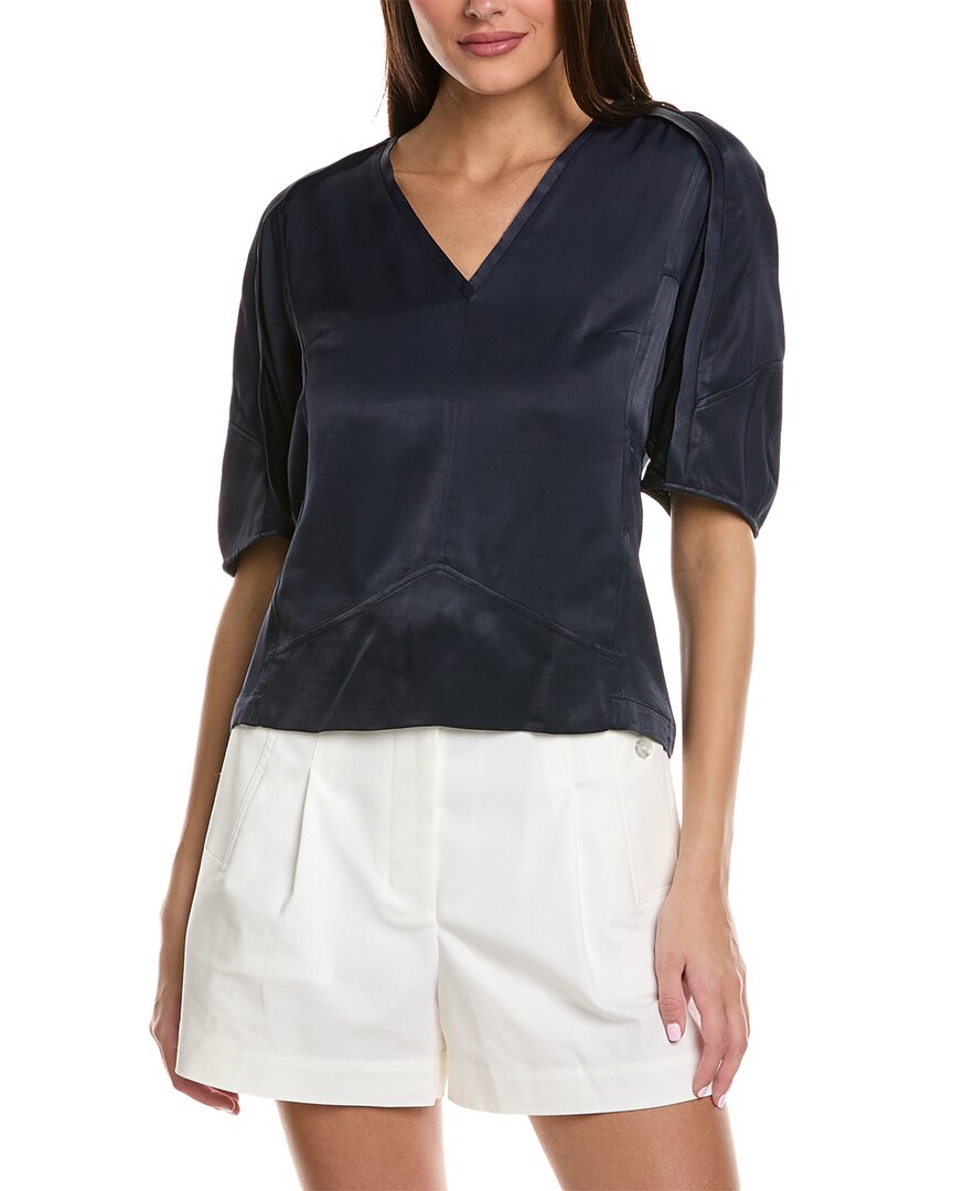 

3.1 Топ с рукавами-фонариками от Phillip Lim 3.1 Phillip Lim, темно-синий