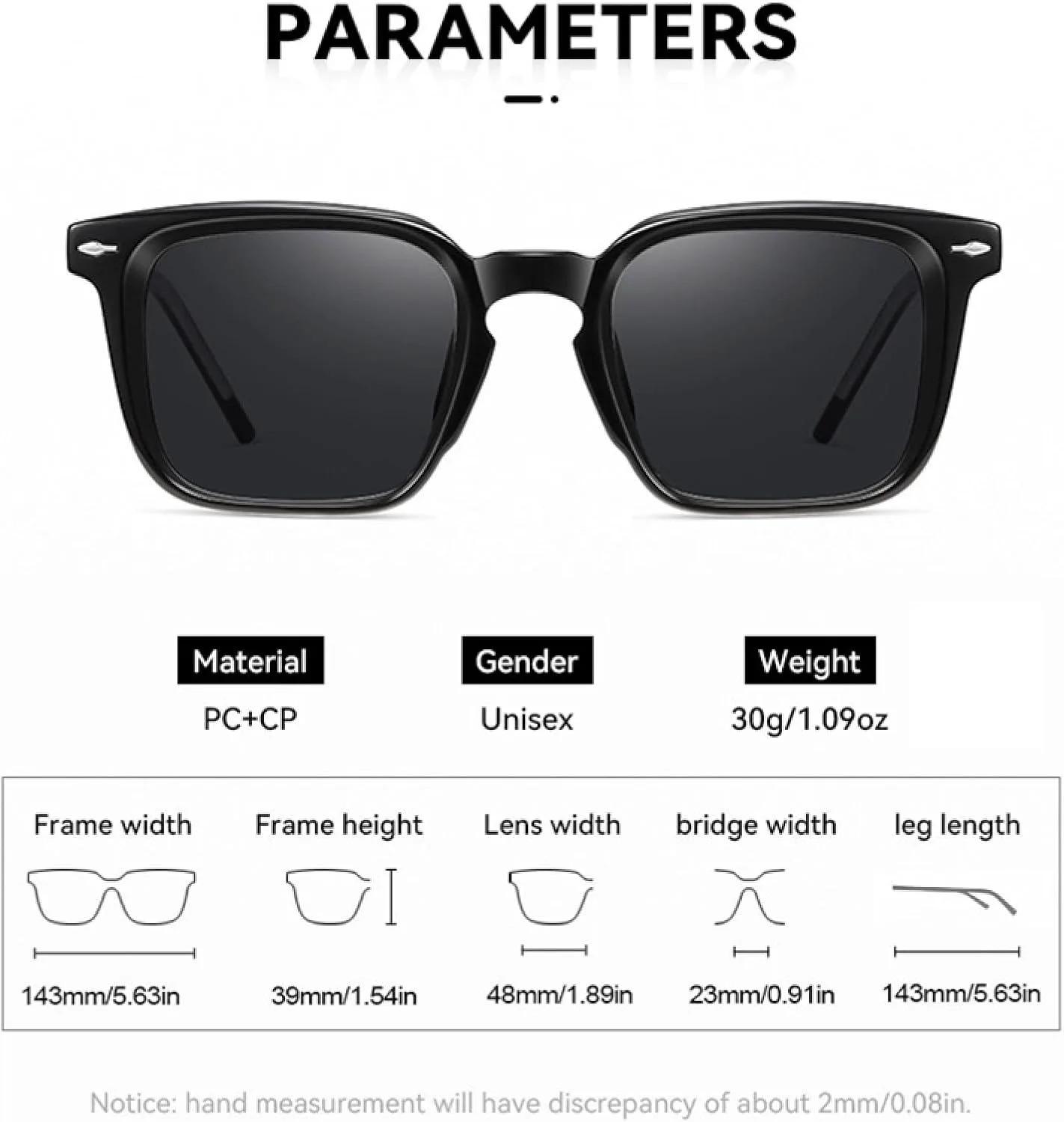 

Мужские солнцезащитные очки класса люкс в стиле ретро, ​​женские в стиле панк с прозрачными линзами и заклепками, защита от ультрафиолета UV400 TVTBBVV, Brown Tea