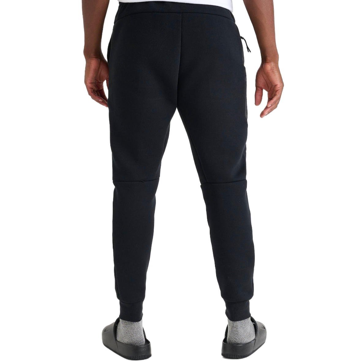Спортивные брюки Tech Fleece мужские Nike, черный/темно-красный — фото 2
