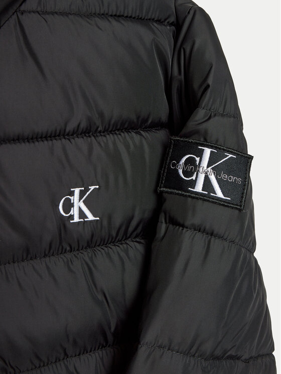 Зимняя куртка regular fit Inst Logo IB0IB02174 Calvin Klein Jeans, черный — фото 3