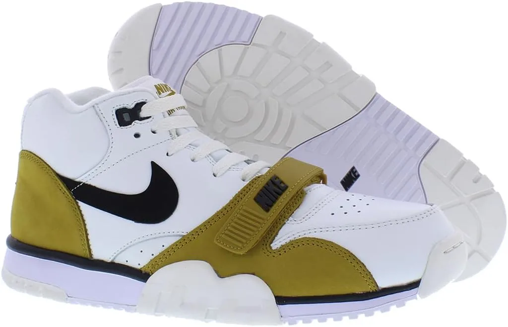 Мужские баскетбольные кроссовки Nike Air Trainer 1, белый/черный-средне-серый — фото 2