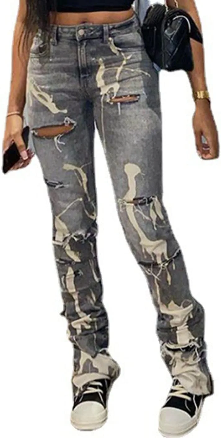 

Женские джинсы Casual Vintage с карманами Duberess