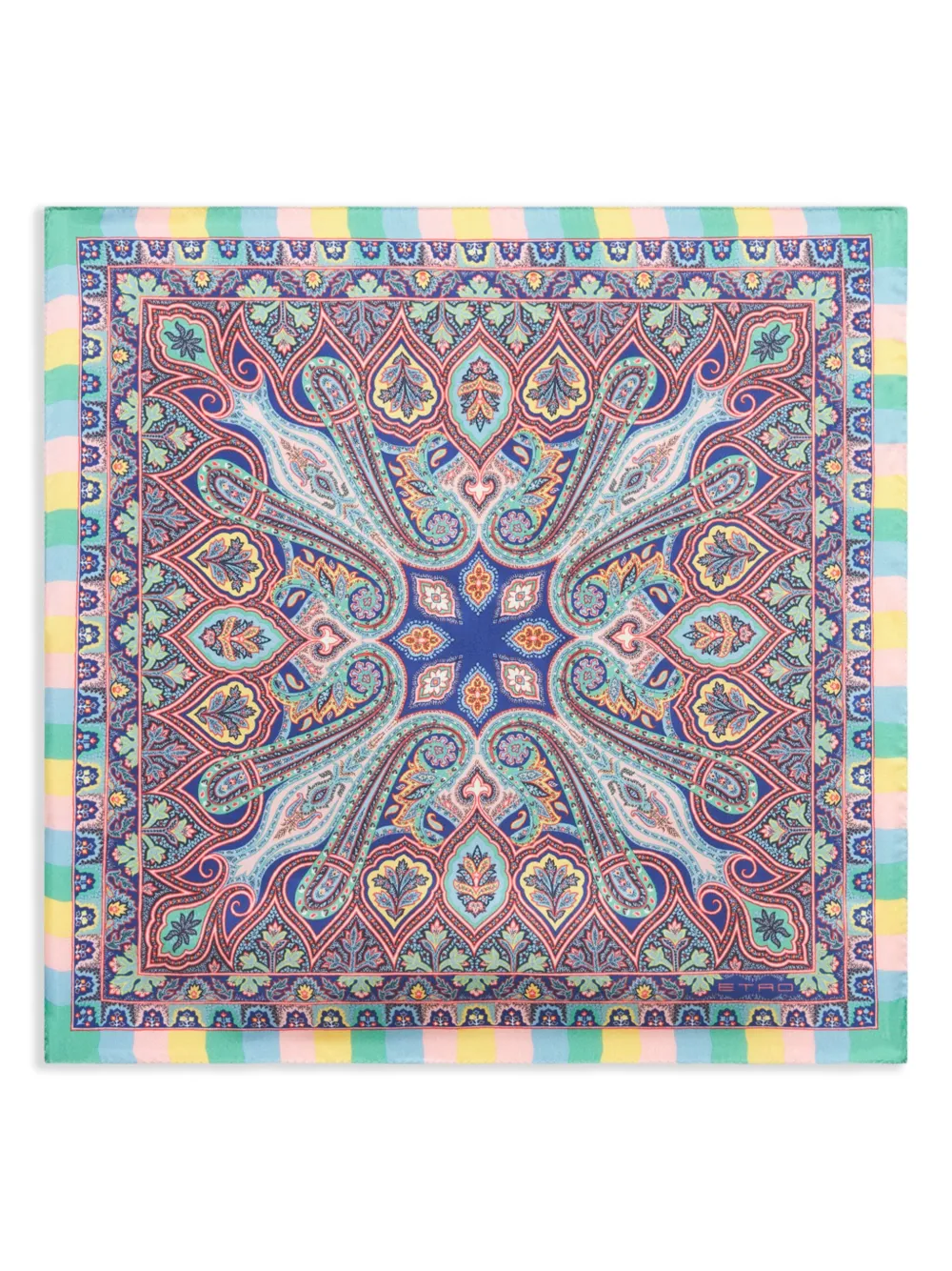 

Платок-паше с цветочным принтом ETRO, синий