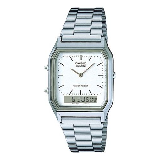 

Часы CASIO Waterproof Mens White Analog/Digital Combo, белый