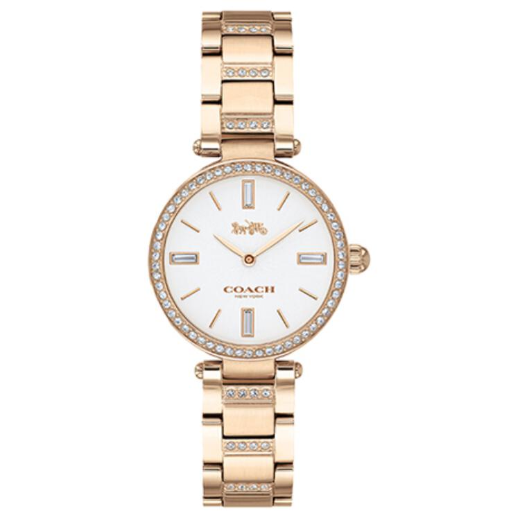 

COACH Часы PARK European/US Watch Quartz Movement Steel Strap White Dial Women's Watch