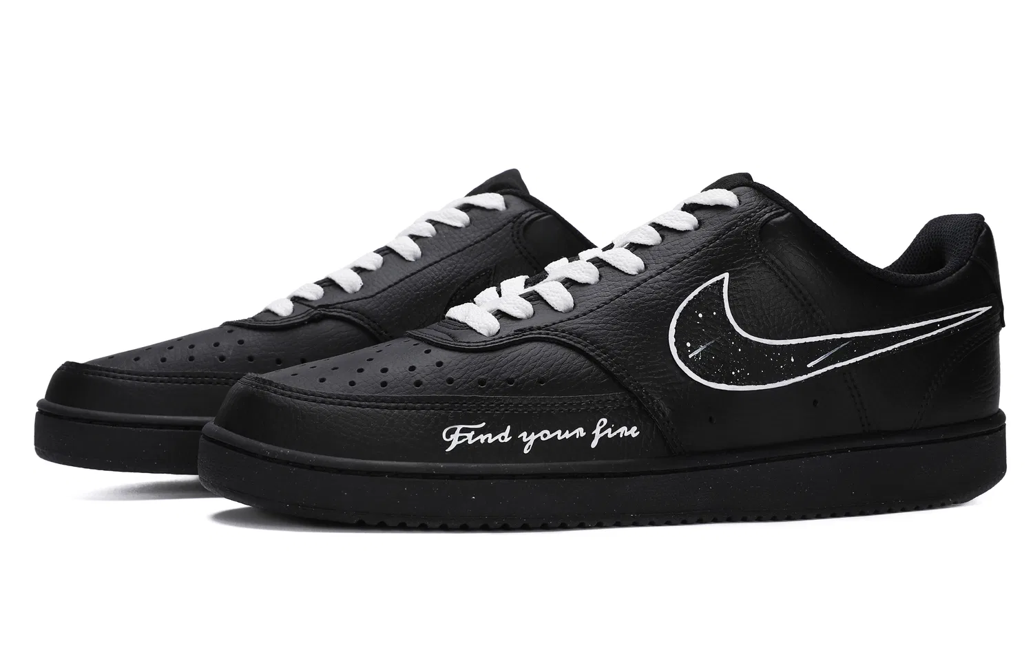 Кроссовки скейтбординговые Nike Court Vision Black — фото 4