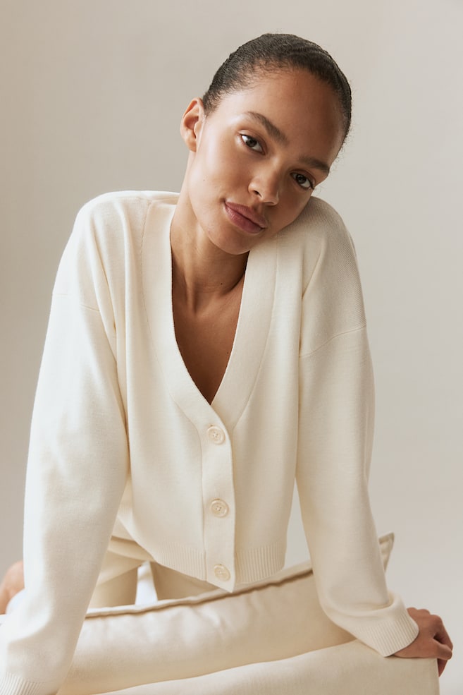 

Кардиган тонкой вязки H&M, бежевый