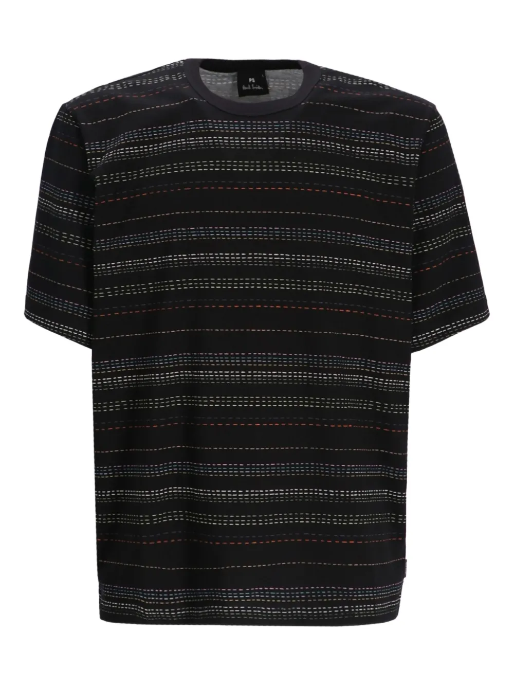

Футболка с отделкой в полоску Paul Smith, черный
