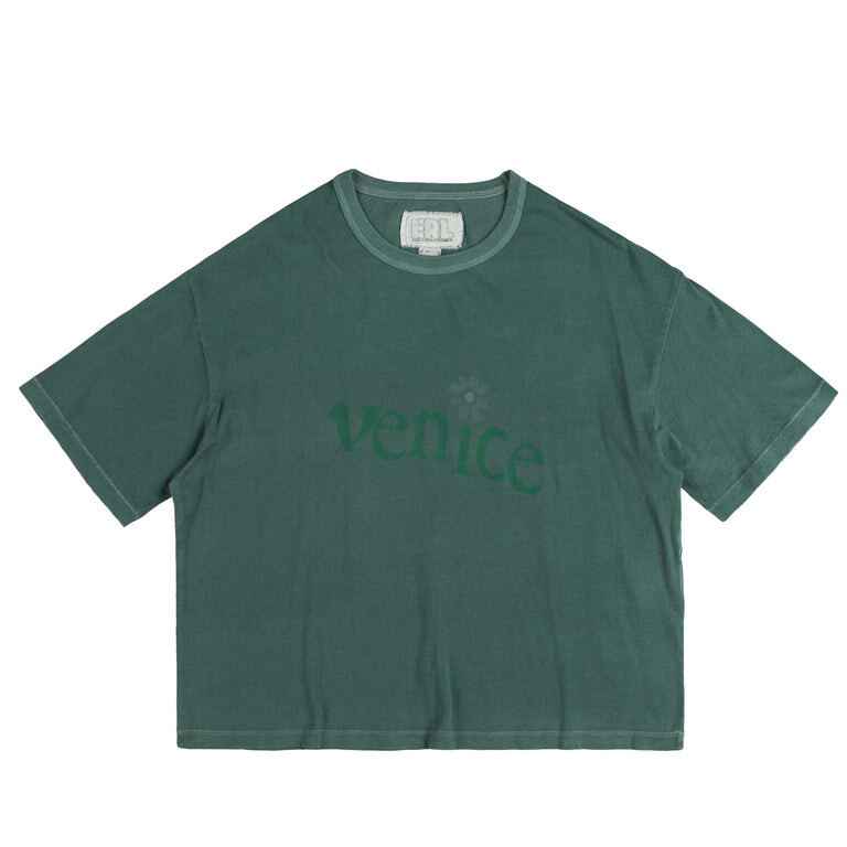 

Футболка venice knit tee Erl, зеленый