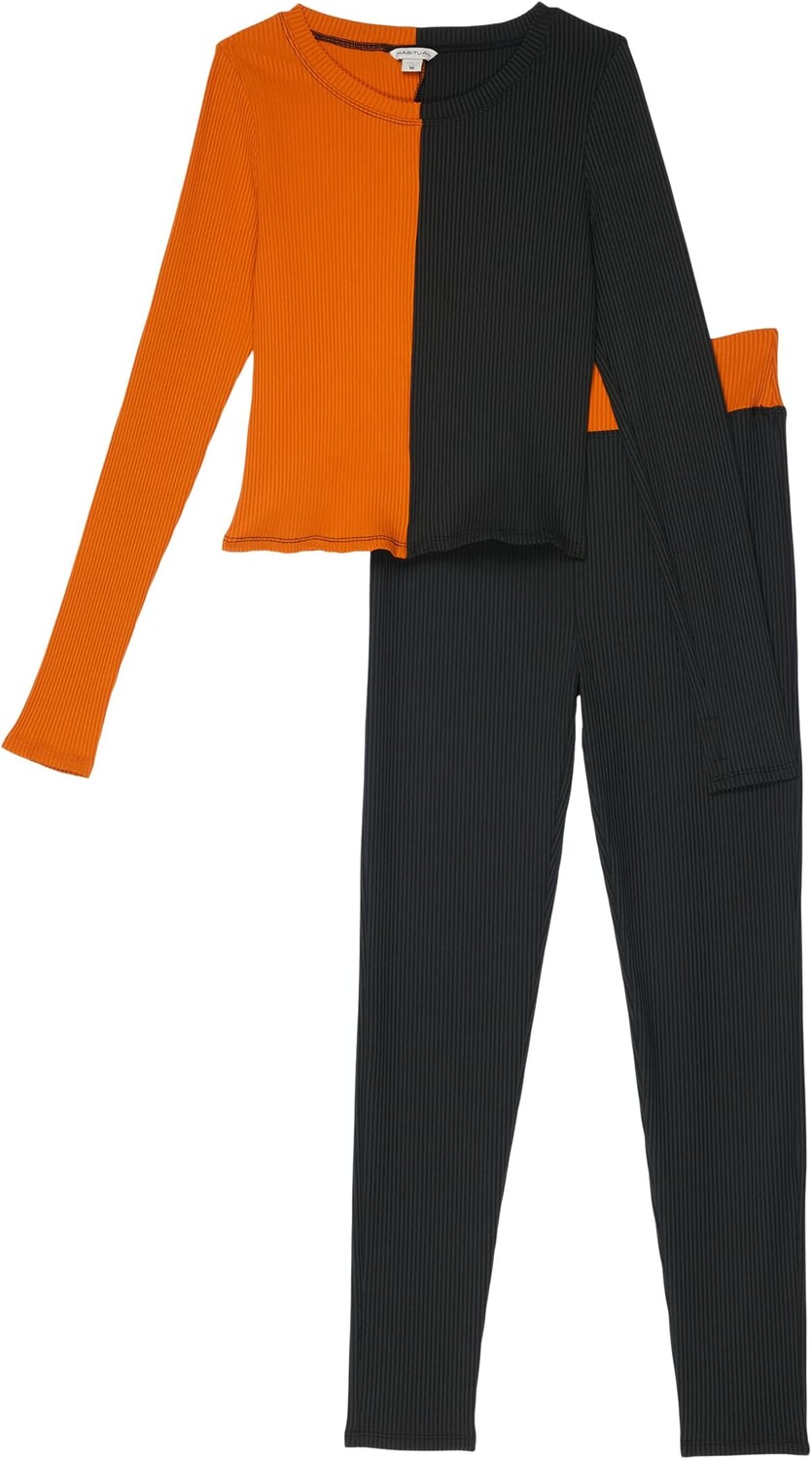 

Детский набор HABITUAL girl Color-Block Long Sleeve Top Active Set, черный