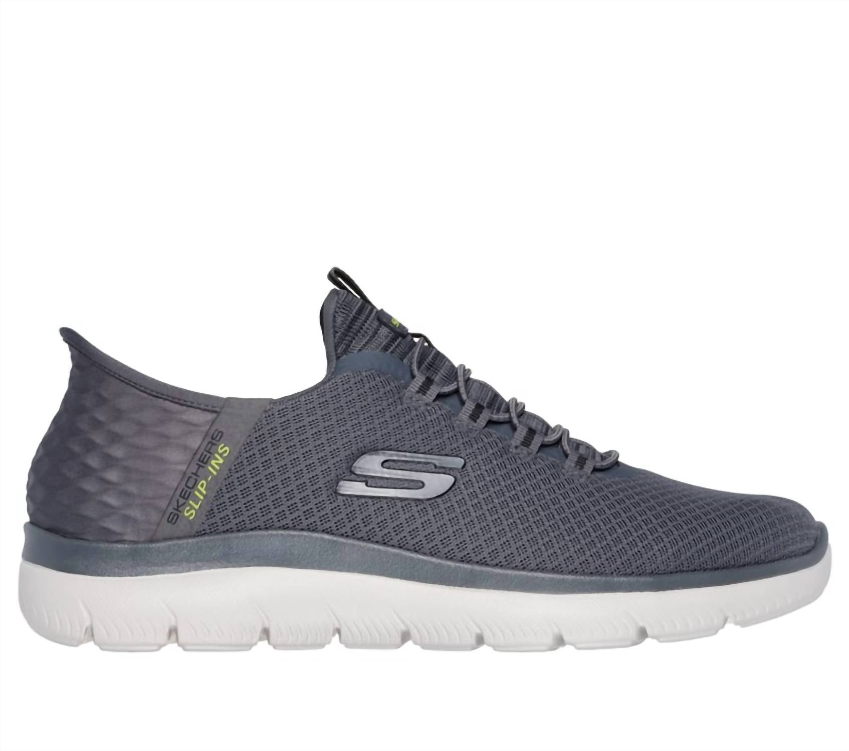 

Skechers Мужские слипоны Summits High Range Shoes, цвет угольно-серый