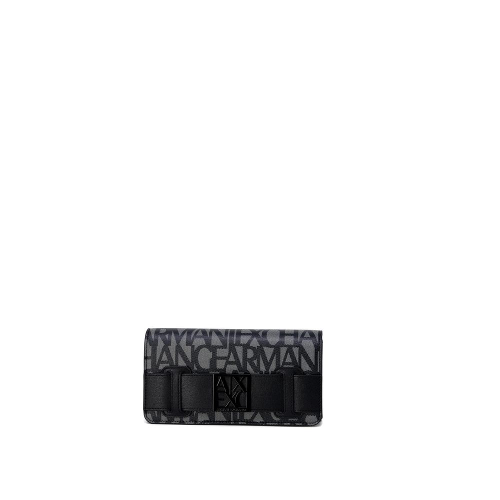 

Черный хлопковый кошелек Armani Exchange