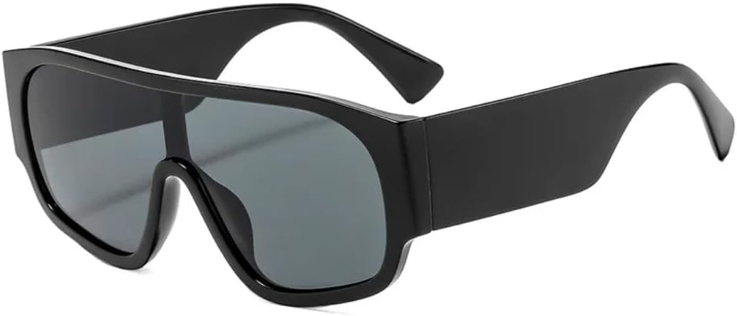 

Солнцезащитные очки с защитой UV400 | Широкие дужки с леопардовым принтом в стиле панк | для женщин и мужчин, для занятий спортом на открытом воздухе и вождения DSVIGF, Black Black