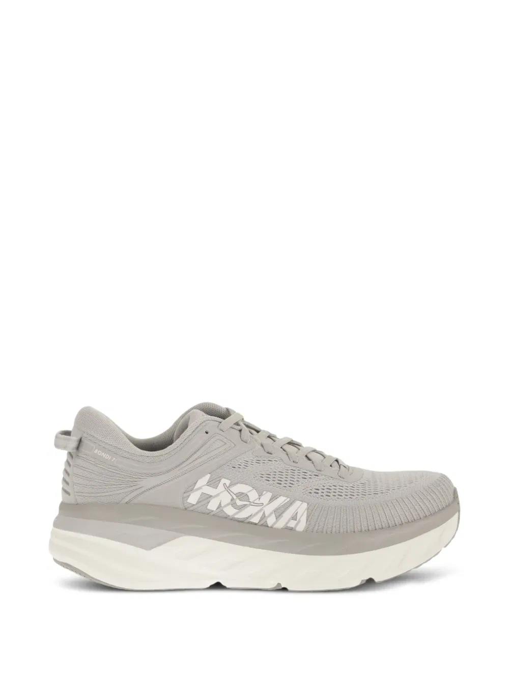 Кроссовки Bondi 7 на шнуровке Hoka, серый
