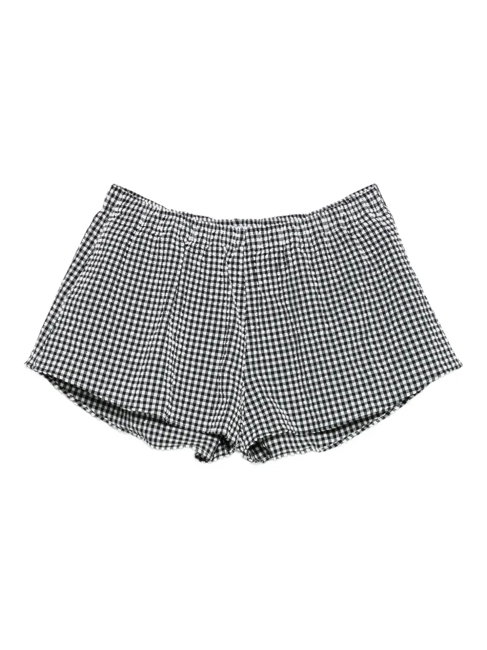 

Шорты в клетку гингем Hunza G, черный
