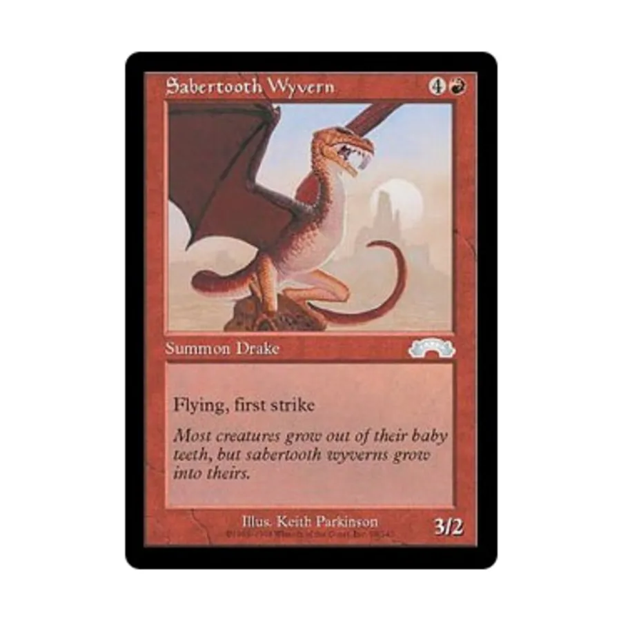 

CCG Саблезубая Виверна (U), MTG - Exodus