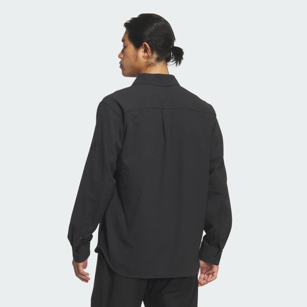 Официальная рубашка Premium Regular Fit с длинными рукавами и пуговицами. Adidas, black — фото 2