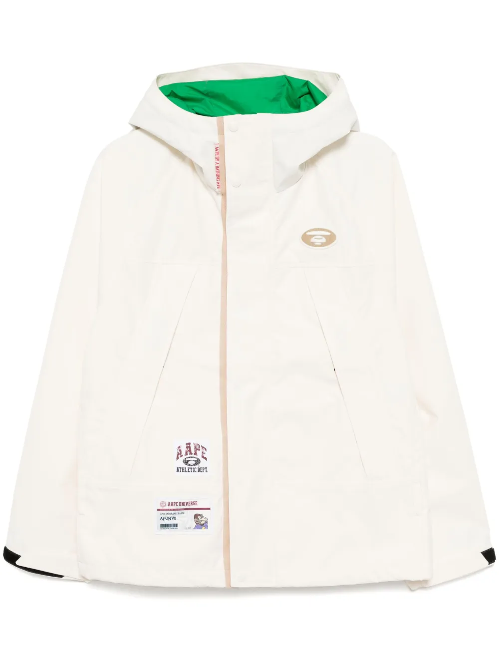 

Куртка с нашивкой-логотипом AAPE BY *A BATHING APE, белый