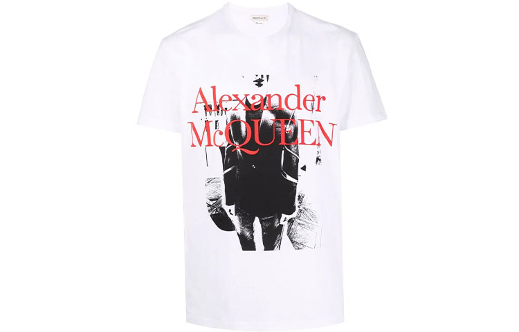 

Футболка мужская белая Alexander McQueen SS22