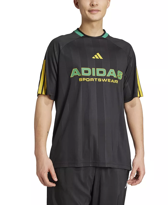 

Мужская футболка с логотипом Nation Stripe adidas, черный