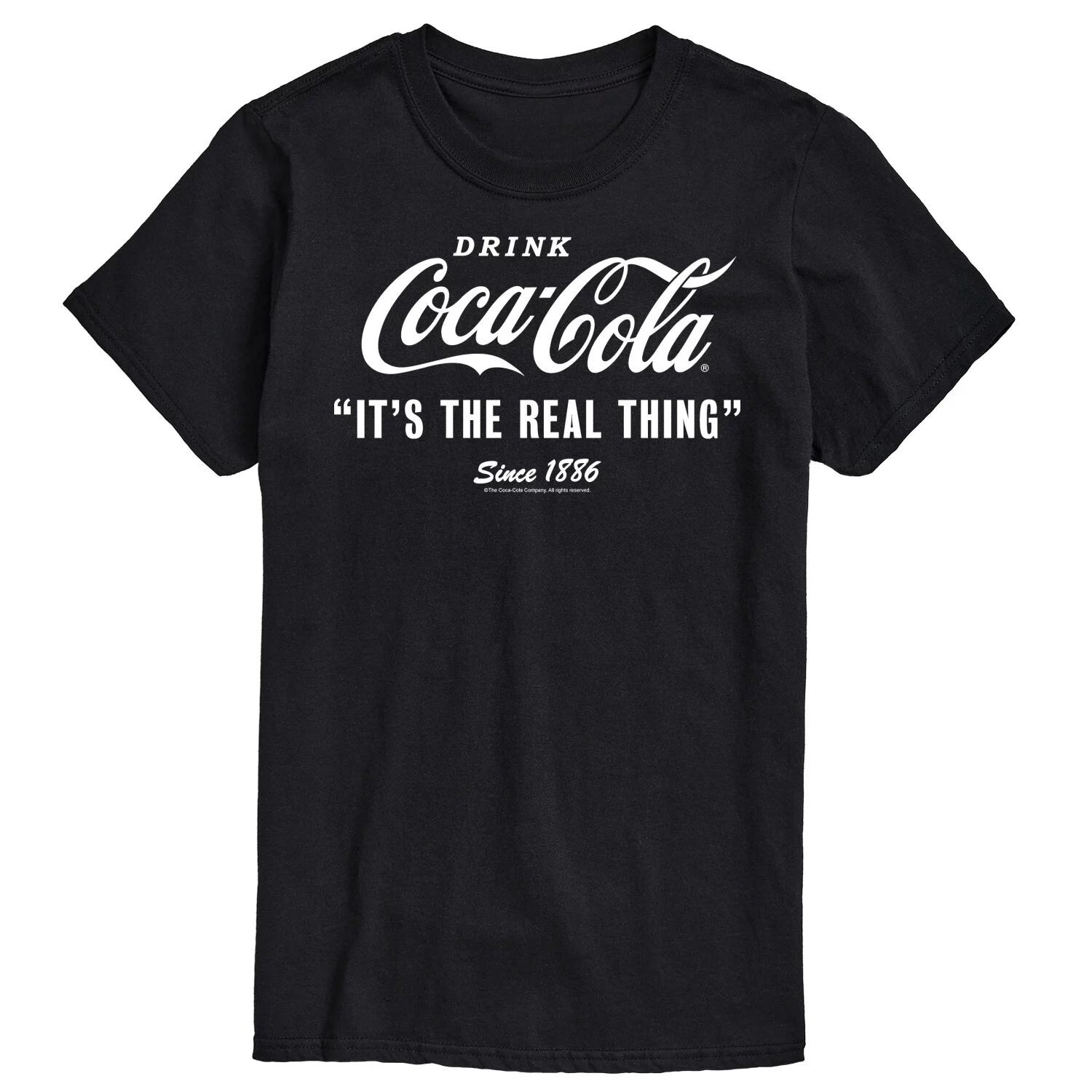 

Мужская футболка с рисунком Coca-Cola It A Real Thing License, черный