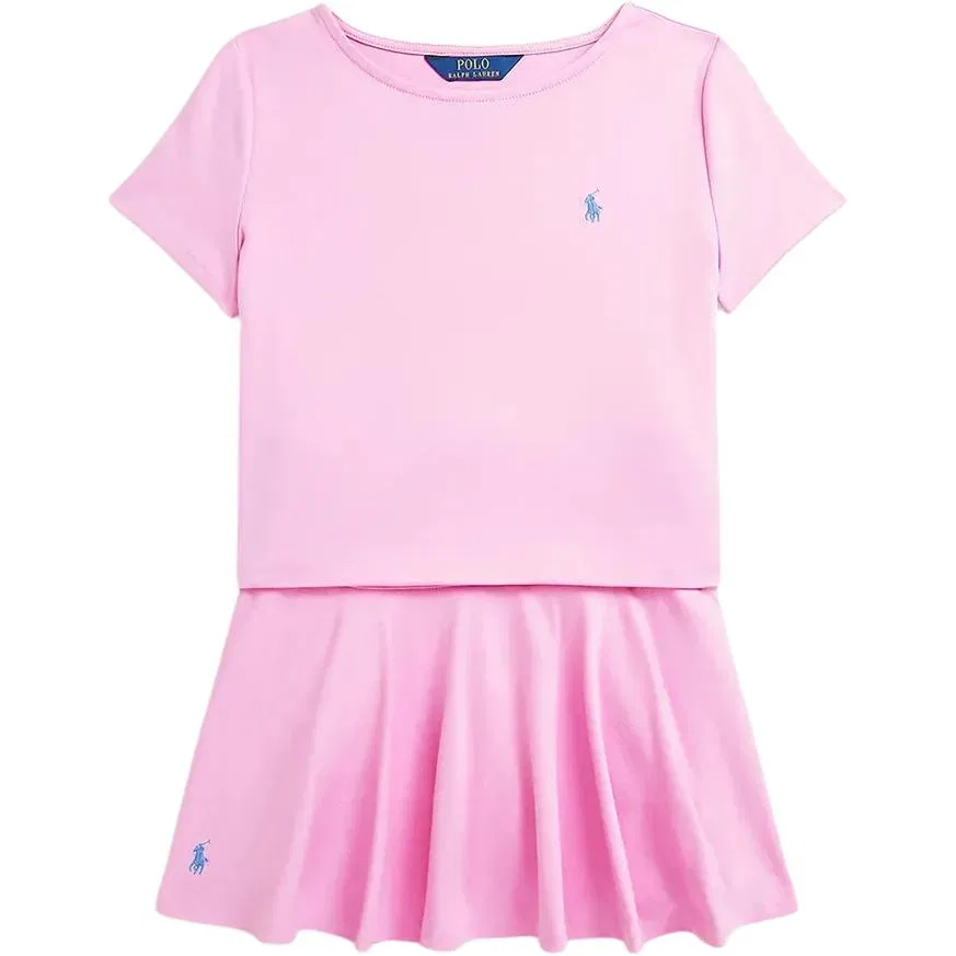 Детский костюм с юбкой розовый Polo Ralph Lauren