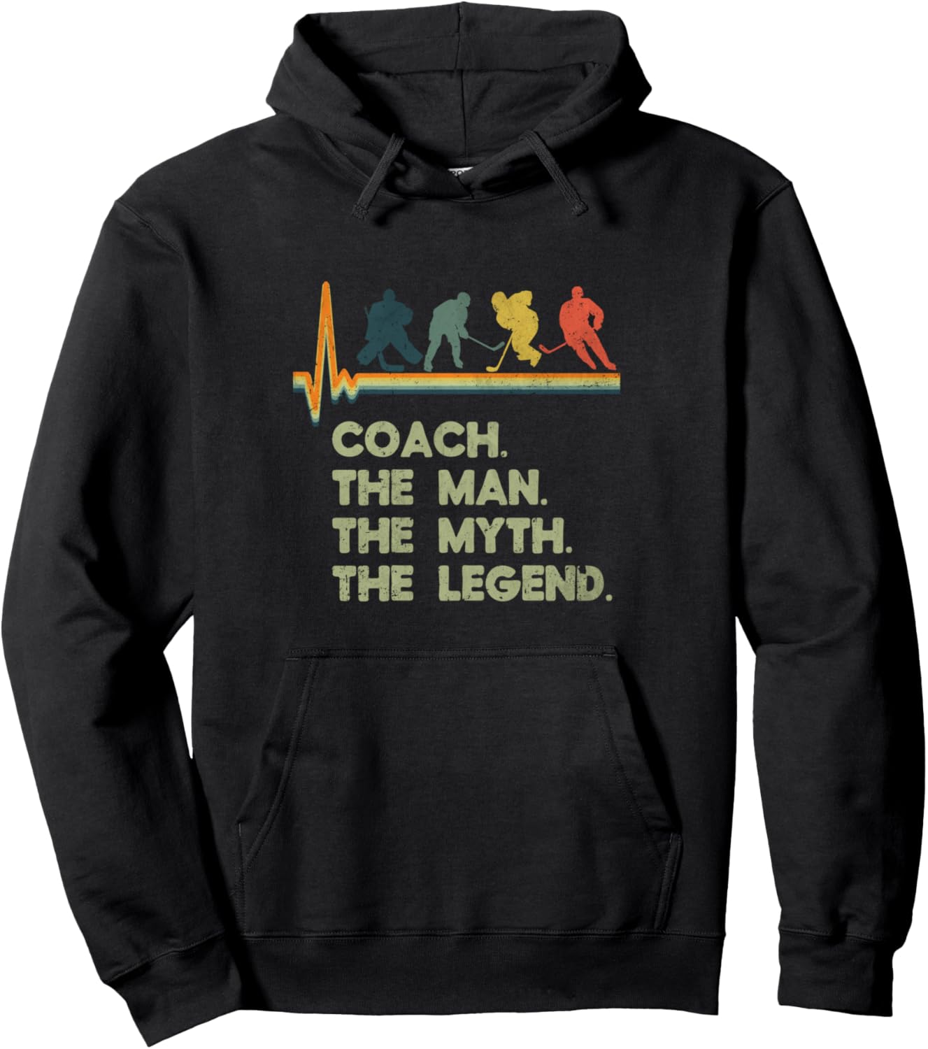 

Хоккейная толстовка «Тренер, Человек, Мисс, Легенда» Legendary Coach Icons Hockey Life Rhythm, черный