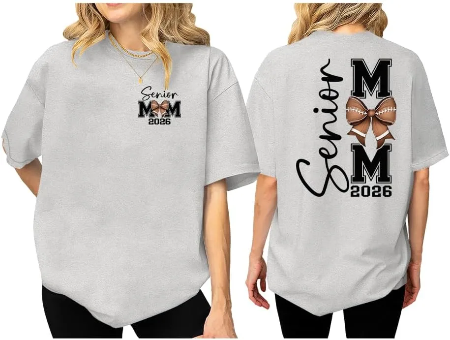 

Футболка Senior Mom 2026, V-образный вырез Burwilde