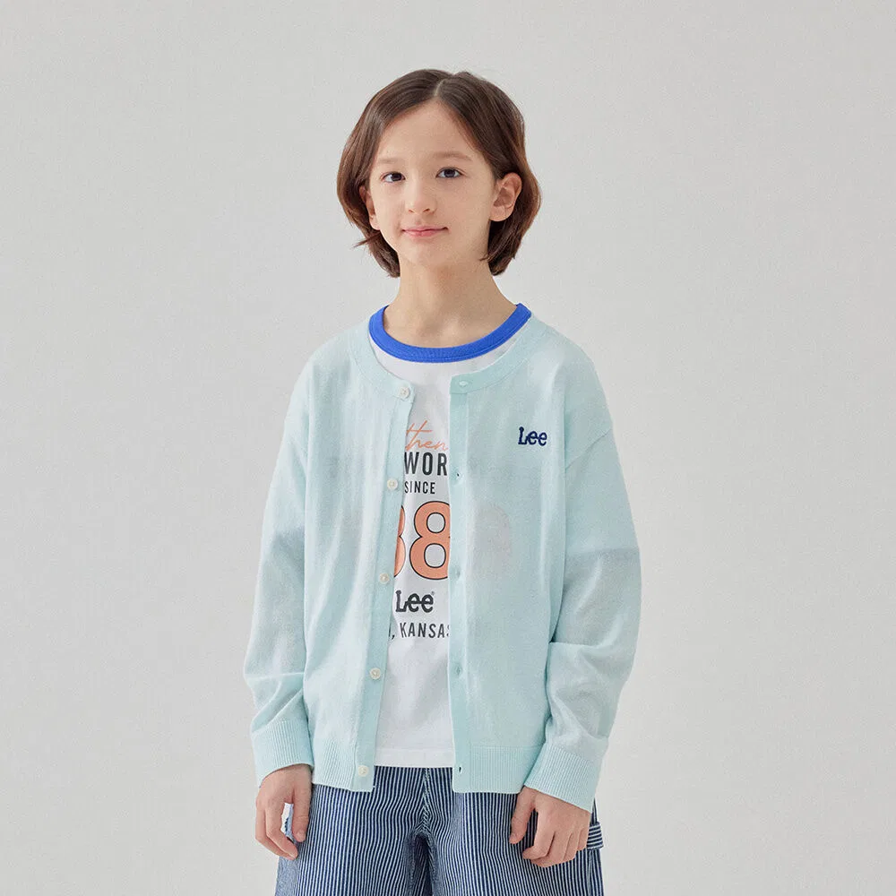 Детский базовый кардиган Lee Kids, небесно-голубой