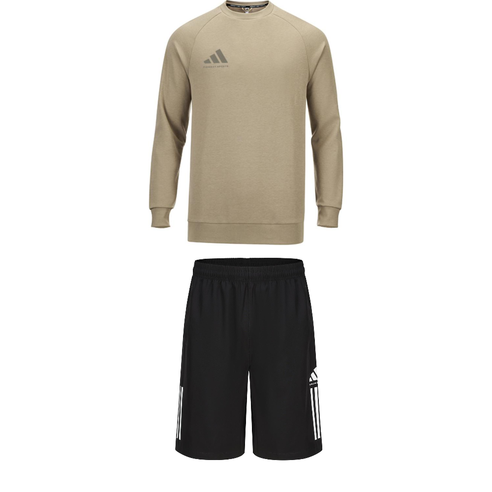 

Adidas Спортивный комплект Casual Sportswear Men's Set Khaki Top+Black Shorts