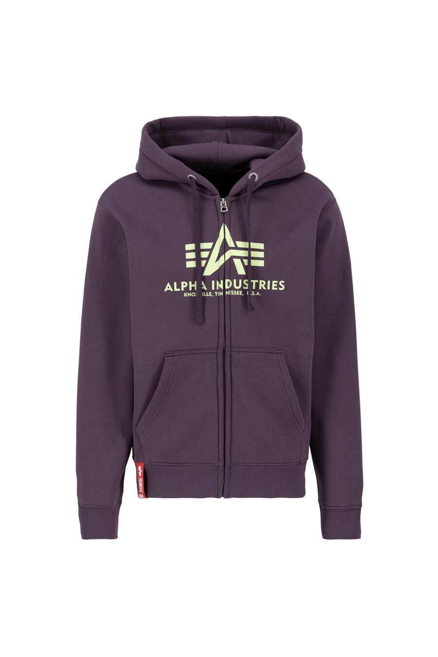 

Толстовка с капюшоном на молнии ALPHA INDUSTRIES, фиолетовый