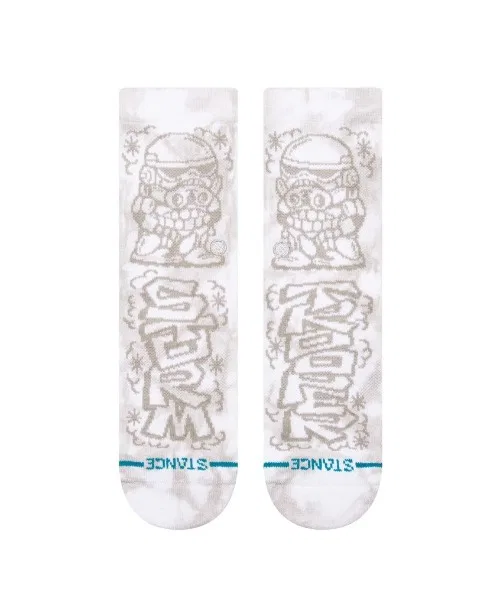 Носки детские STANCE DJ TROOPER KIDS CREW, белый — фото 2