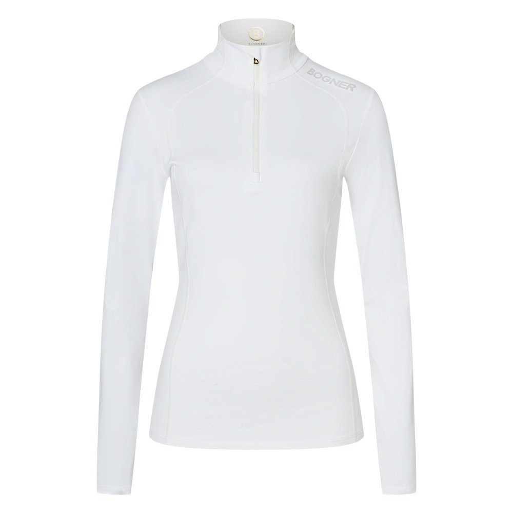 

Куртка-поло Bogner Medita1 с застежкой-молнией на четверть длины (женская), Off White